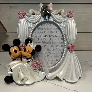 Disney Parks Minnie and Mickey Wedding 4x6 frame